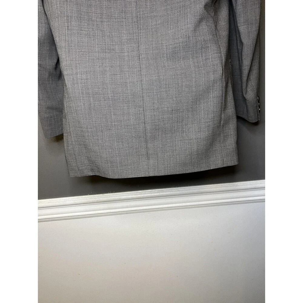 Missoni EXAMPLE Suit Jacket Mens 40 Gray Check Two Button Lined Business Italy